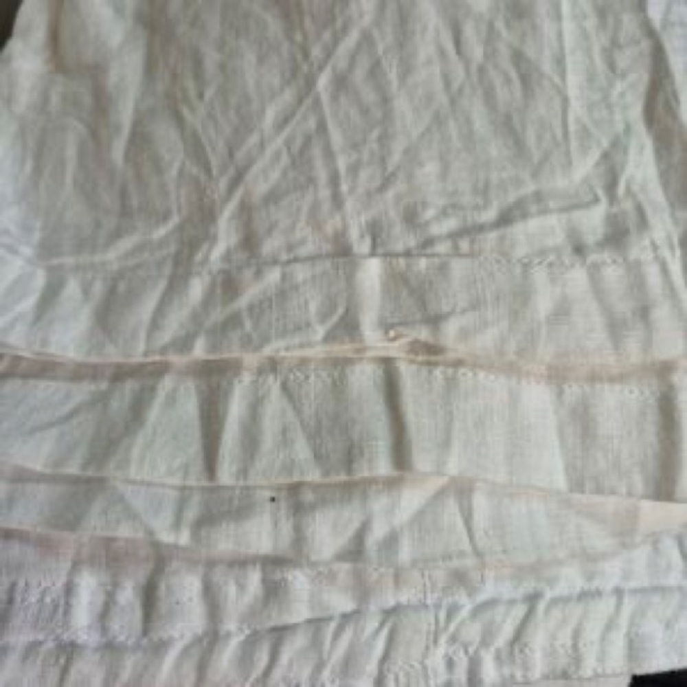 Men's White Linen Drawstring Pants - Picture 5 of 8